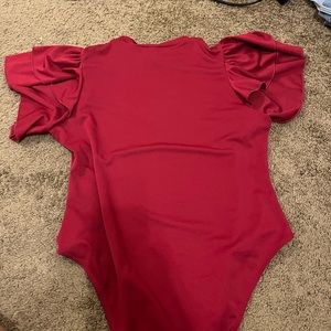 Crimson bodysuit